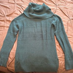 Maurices S teal cowl neck sweater